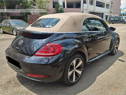 sell used car black Volkswagen Beetle Cabriolet 1.2A TSI singapore