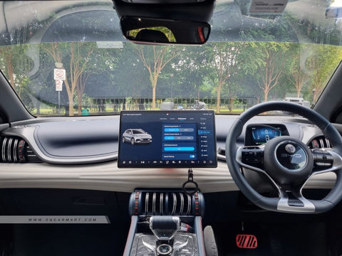 interior - sell used red BYD Atto 3 Electric Extended Range singapore