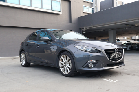 2016 USED MAZDA MAZDA3 HATCHBACK 2.0 SPORTS A/T 2WD S/R JM6BM4478G0339348 SPG1958D