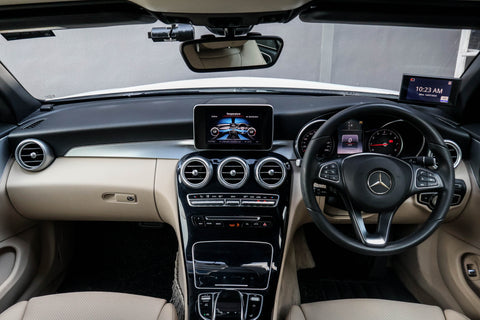 interior view of a used car Mercedes-Benz C-Class C180 Cabriolet 2016, for sale Singapore