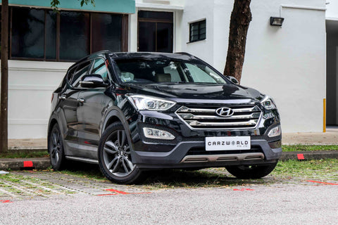 2015 USED HYUNDAI DM SANTA FE 2.4L GDI ABS D/AB SR 4WD 5DR KMHSU81BSFU391743  SKQ4117B