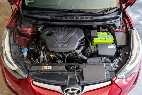 2015 USED HYUNDAI ELANTRA 1.6 AT ABS D/AB 2WD 4DR KMHDH41CMGU643243 SKW195U