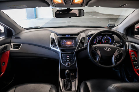 2015 USED HYUNDAI ELANTRA 1.6 AT ABS D/AB 2WD 4DR KMHDH41CMGU643243 SKW195U