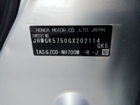 2016 USED HONDA JAZZ JHMGK5750GX202114 SLA6743C