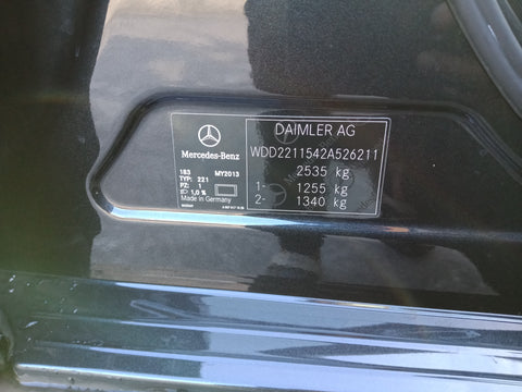 2013 USED MERCEDES BENZ S300 WDD2211542A526211 SKJ2705D