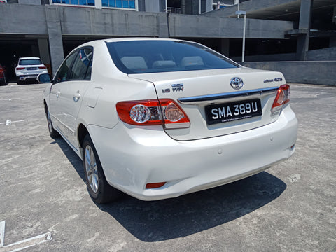 2012 USED TOYOTA COROLLA ALTIS ELEGANCE SMA389U