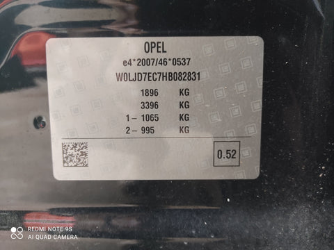 2017 USED OPEL MOKKA W0LJD7EC7HB082831 SLK6974A