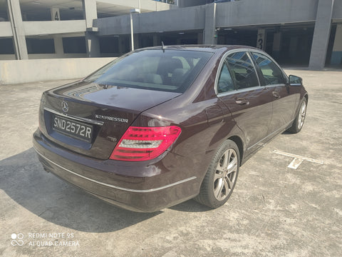 2012 USED MERCEDES BENZ C180 K WDD2040452A714967 SND2572R